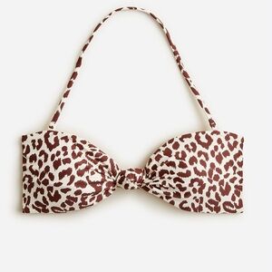 J. Crew Leopard Print Bikini - Brown and Cream